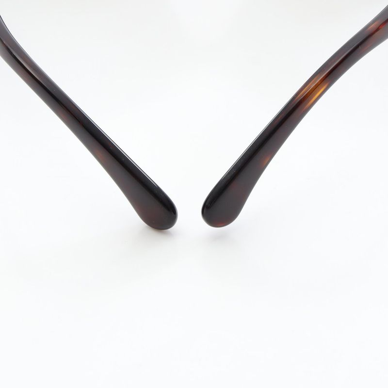 Chanel Sunglasses Chain Logo 5470-q-a Brown Leather Sunglasses Ladies Used A