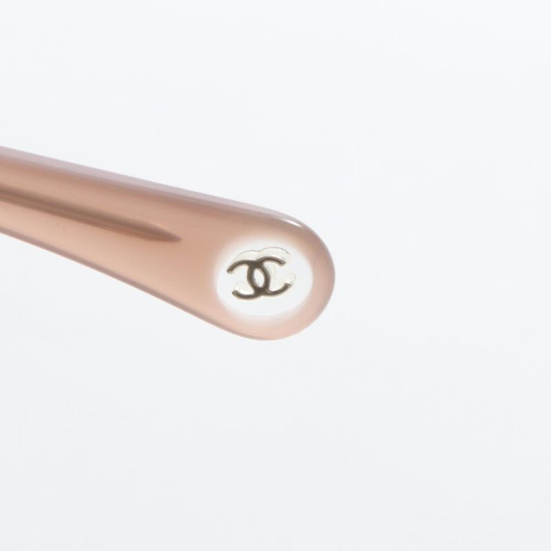 Chanel Sunglasses Rectangle Shape 5551-u Pink Beige Other Sunglasses Ladies
