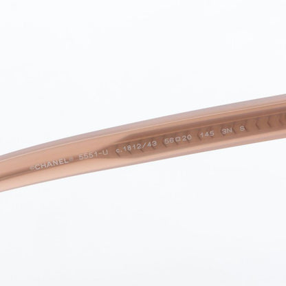 Chanel Sunglasses Rectangle Shape 5551-u Pink Beige Other Sunglasses Ladies