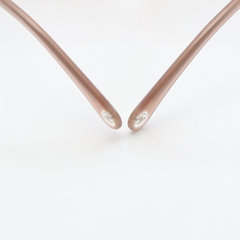 Chanel Sunglasses Rectangle Shape 5551-u Pink Beige Other Sunglasses Ladies