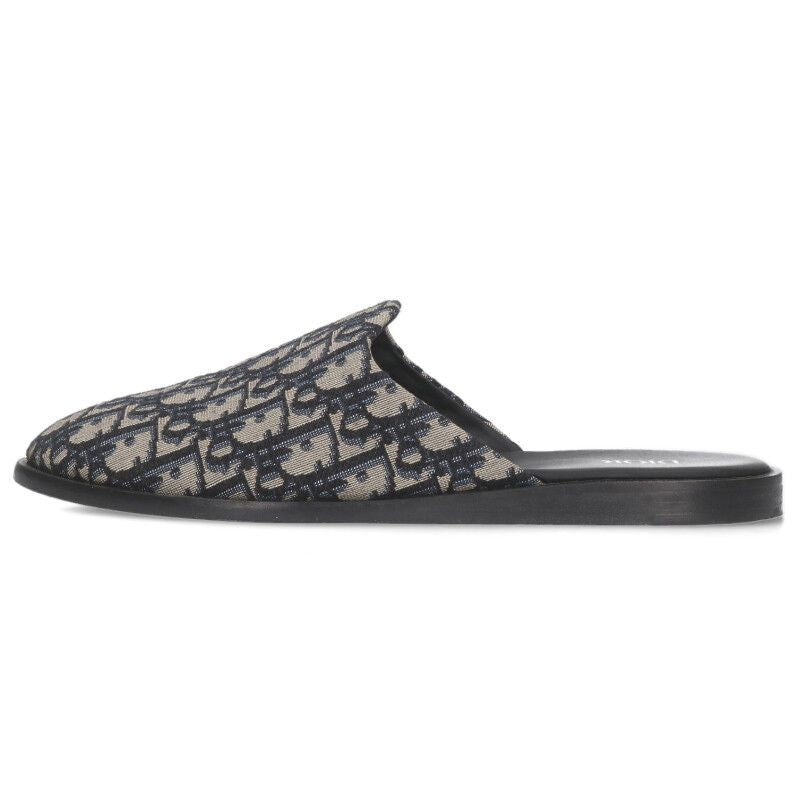 Dior 3sa097zju Oblique Jacquard Flat Sandals Men's 41