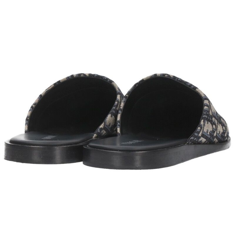 Dior 3sa097zju Oblique Jacquard Flat Sandals Men's 41