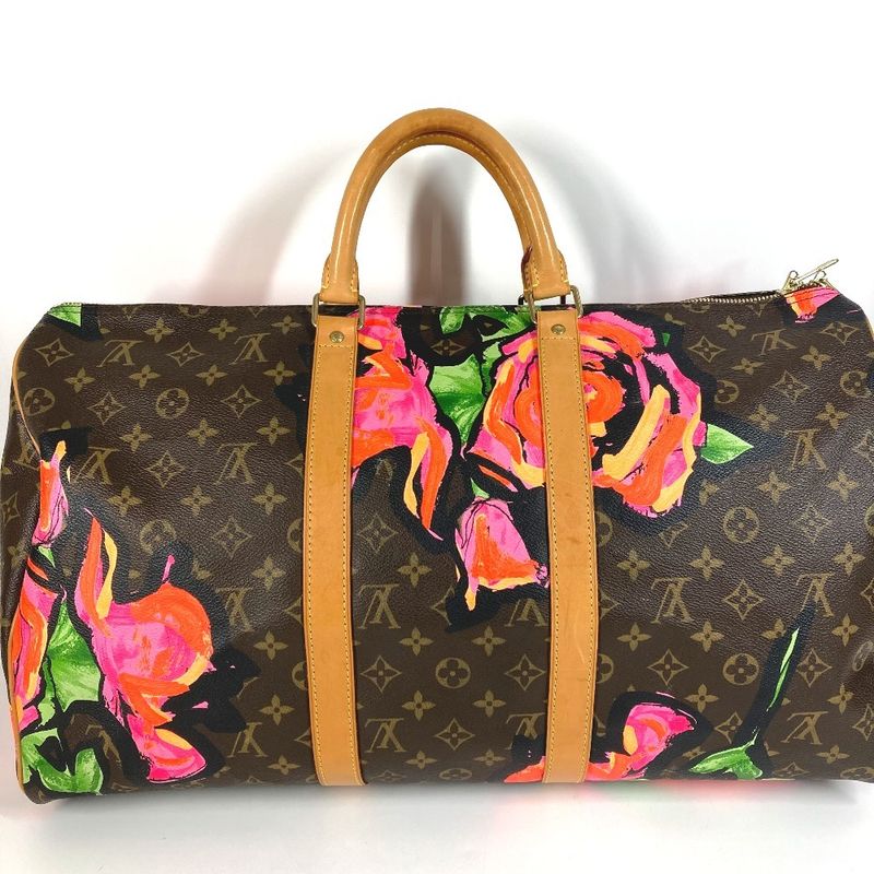 Louis Vuitton Boston Bag Keepall 50 Keepall 50 M48605 Monogram Canvas Pink