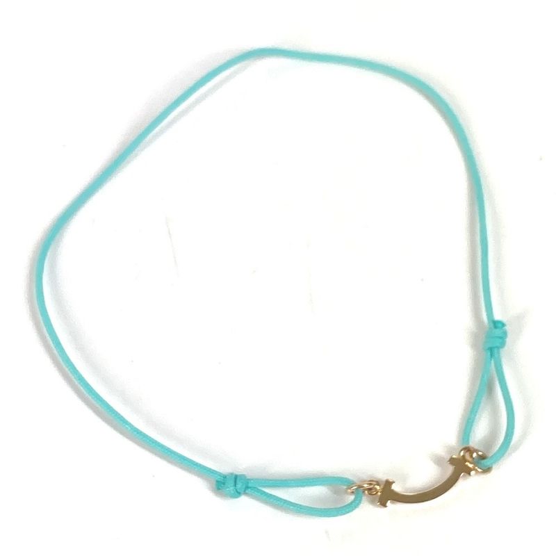 Tiffany & Co Tiffany & Co Bracelet Tiffany & Co T Smile Code Bracelet Au750 Blue