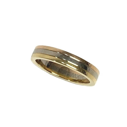 Cartier Ring ・ring Trinity Wedding Vendome Gold X Silver