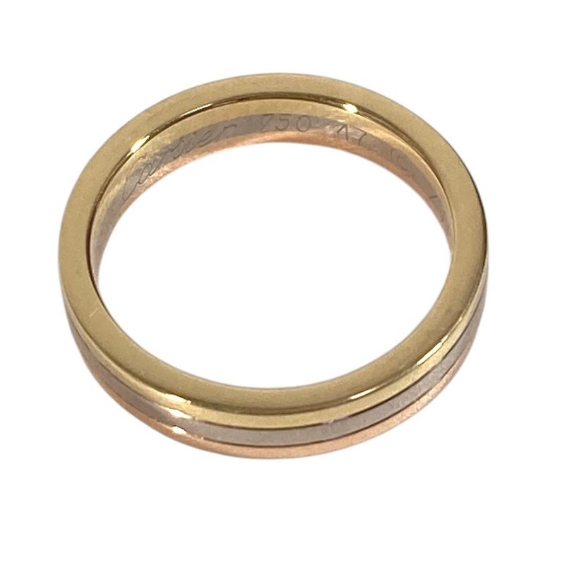 Cartier Ring ・ring Trinity Wedding Vendome Gold X Silver