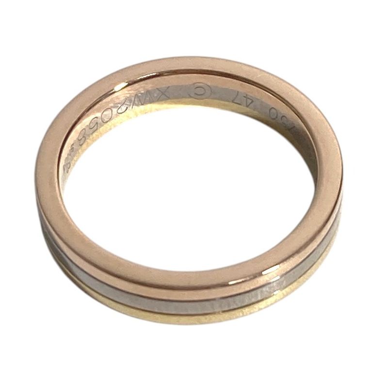 Cartier Ring ・ring Trinity Wedding Vendome Gold X Silver