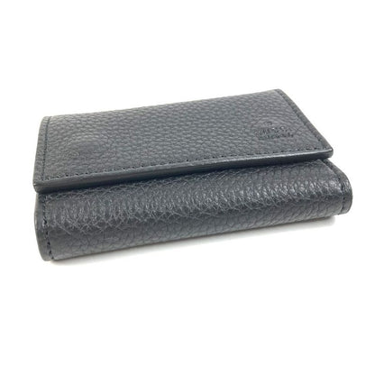 Gucci Key Case Logo 296678 Leather Black