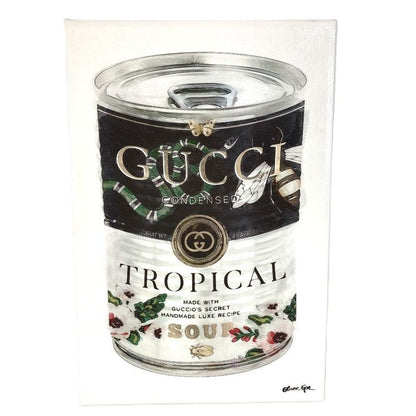 Object Picture Painting Art Gucci SOUP Can Canvas White