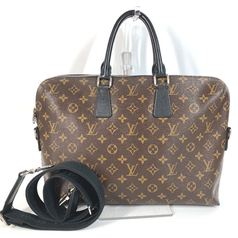 Louis Vuitton Handbag Porte Documents Jules PDJ M40868 Monogram Canvas Black