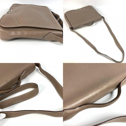 Hermes Handbag Victoria Messenger Bag Taurillon Clemence Etoupe Gray