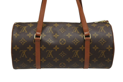 Louis Vuitton Papillon 30 Handbag Vintage Monogram Canvas Brown — view 3