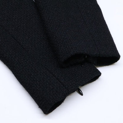 Chanel []16b P54617v37240 Coco Mark Plate Front Pleats Tweed 34