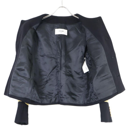 Celine [made In 22] 2v75f6700 Spencer Captain Jacket 100% Cashmere Spencer