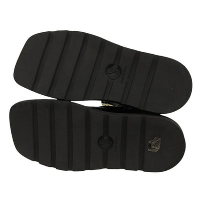 Louis Vuitton Leather Square Pillow Line Long Boots Shoes Women's Black 36 0271