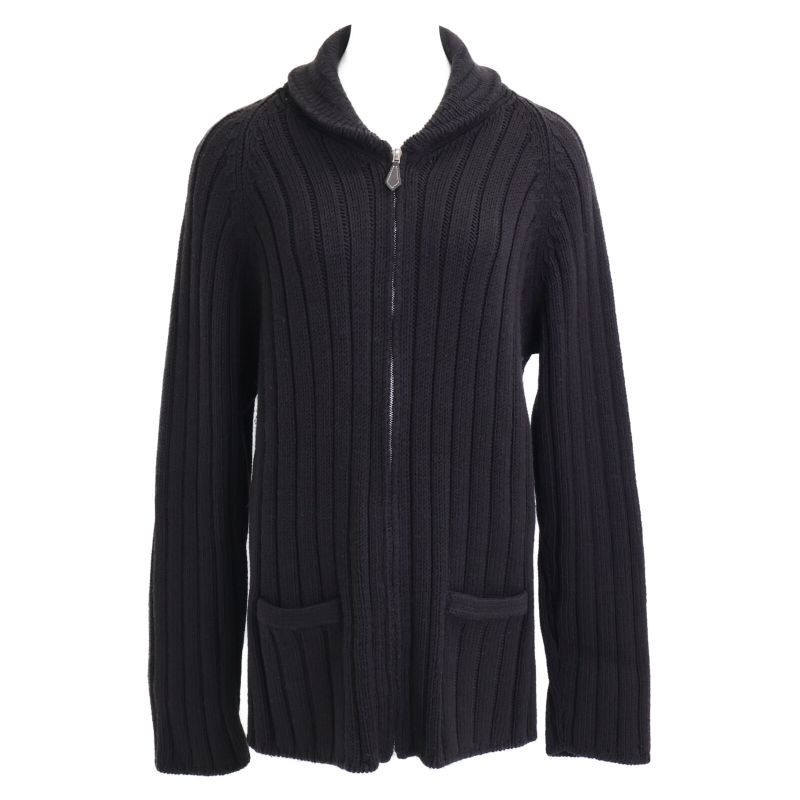 Hermes WOOL Zip-up KNIT XL
