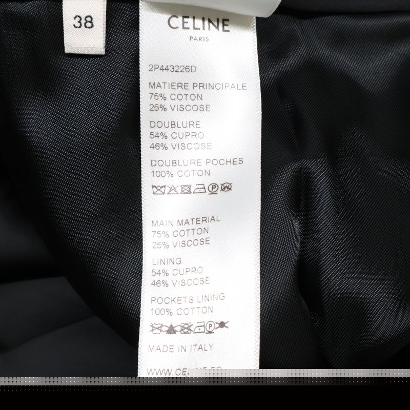 Celine []2p443226d Eddie Period Velor Shorts 38