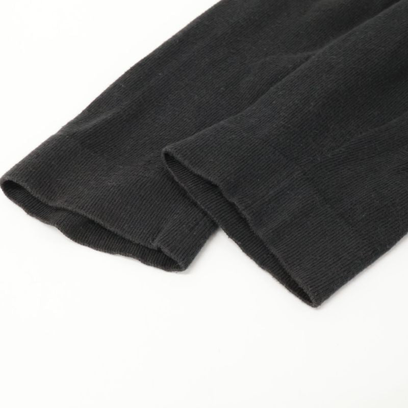 Hermes Silk Knit Switching All Over Pattern Long Sleeve Shirt L