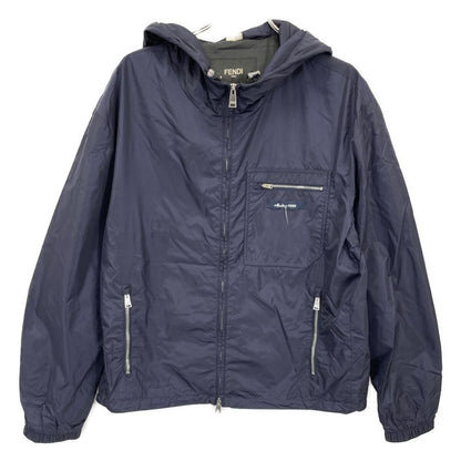 Fendi 23 Year Made Fw1310 AR9H Navy Made In Fendi Nylon Zip Hoodie 50