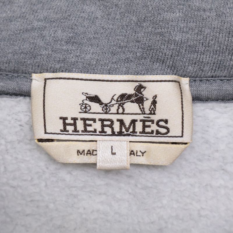 Hermes [made In 22] Ho Scuff Ther Patch Pullover Sweat Parka L