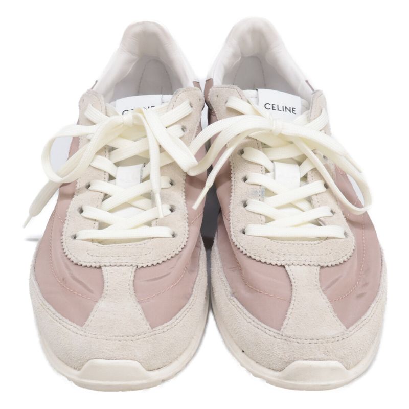 Celine 364365195c.24rw Rm1245 Nylon Suede Leather Racer Low Top Sneakers 36