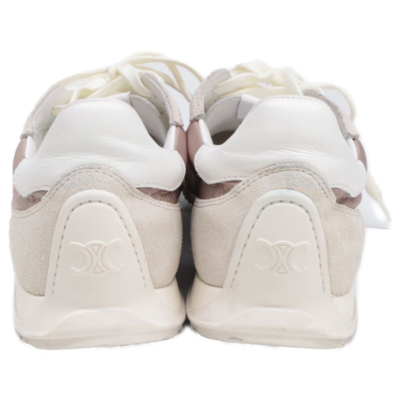 Celine 364365195c.24rw Rm1245 Nylon Suede Leather Racer Low Top Sneakers 36