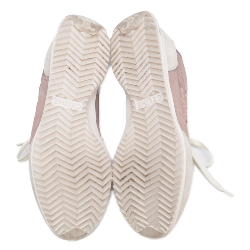 Celine 364365195c.24rw Rm1245 Nylon Suede Leather Racer Low Top Sneakers 36