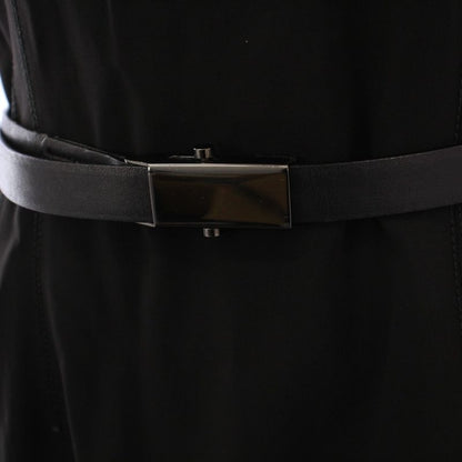 Prada Sleeveless Dress Knee Length 42 Black KH