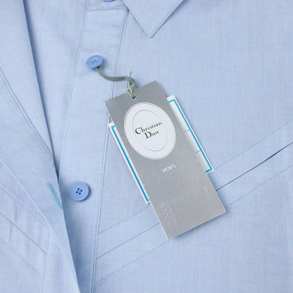 Christian DIOR Sports Short Sleeve Shirt S Blue AB • OS