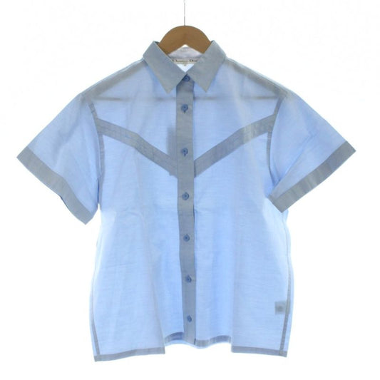 Christian DIOR Sports Short Sleeve Shirt S Blue AB • OS