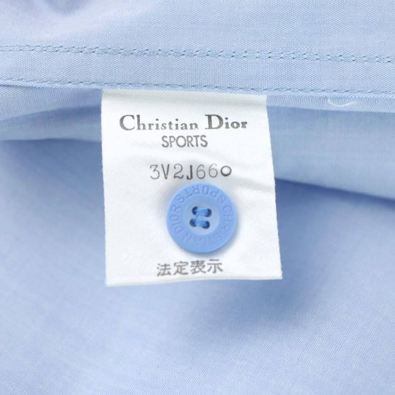 Christian DIOR Sports Short Sleeve Shirt S Blue AB • OS
