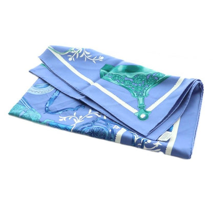 Hermes 20SS Kare90 Etriers Armor Remix Silk Scarf Multicolor Navy White SS • OS