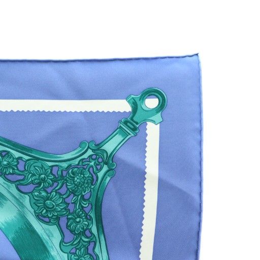 Hermes 20SS Kare90 Etriers Armor Remix Silk Scarf Multicolor Navy White SS • OS