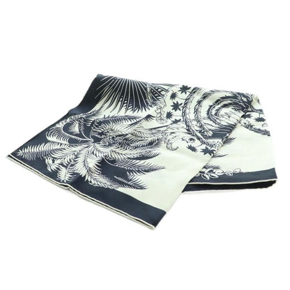 Hermes Carle70 Mythiques Phoenix The Myth Of The Phoenix Silk Scarf Navy White