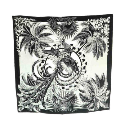 Hermes Carle70 Mythiques Phoenix The Myth Of The Phoenix Silk Scarf Navy White