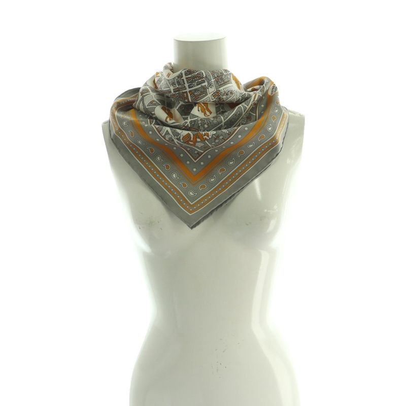 Hermes CARE 55 LES Nouveaux Amoureux New Paris Lover Bandana Scarf Silk