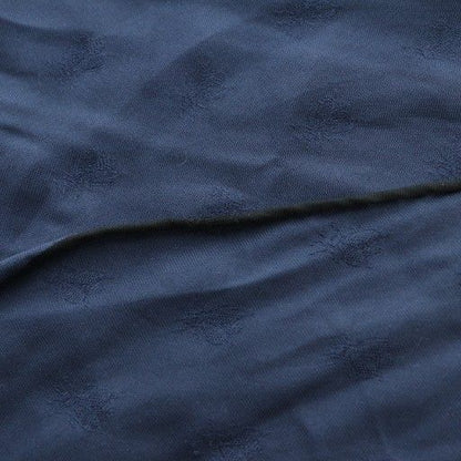 Hermes BEE Embroidery Scarf Navy SS • OS