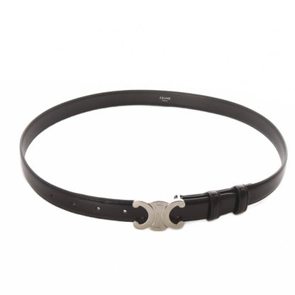 Celine Small Triomphe Belt Leather 85 Black YO30 • AD • OH