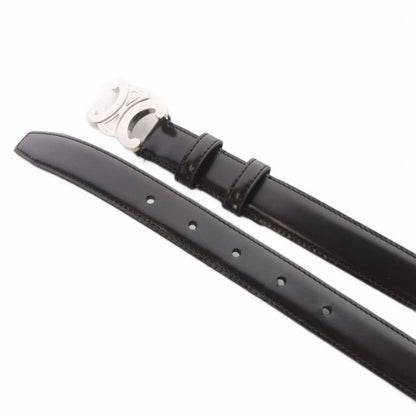 Celine Small Triomphe Belt Leather 85 Black YO30 • AD • OH