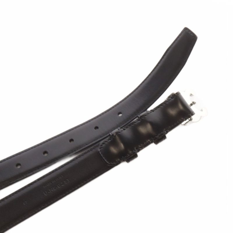 Celine Small Triomphe Belt Leather 85 Black YO30 • AD • OH