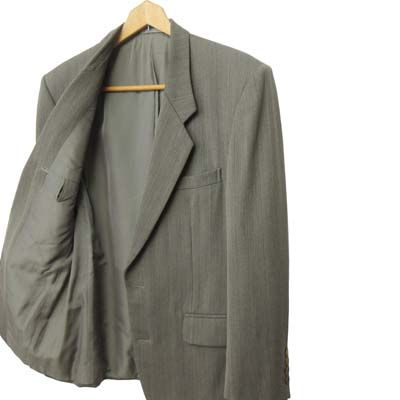 Christian Dior 90s Suit Setup 2 Button Gray