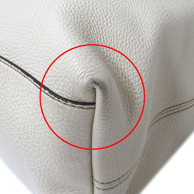 Gucci Bag Women's Brand Tote Bag Soho Interlocking G Leather White 308982