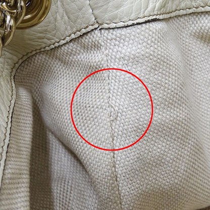 Gucci Bag Tote Soho Interlocking G Leather White
