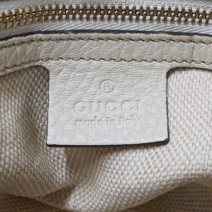 Gucci Bag Tote Soho Interlocking G Leather White