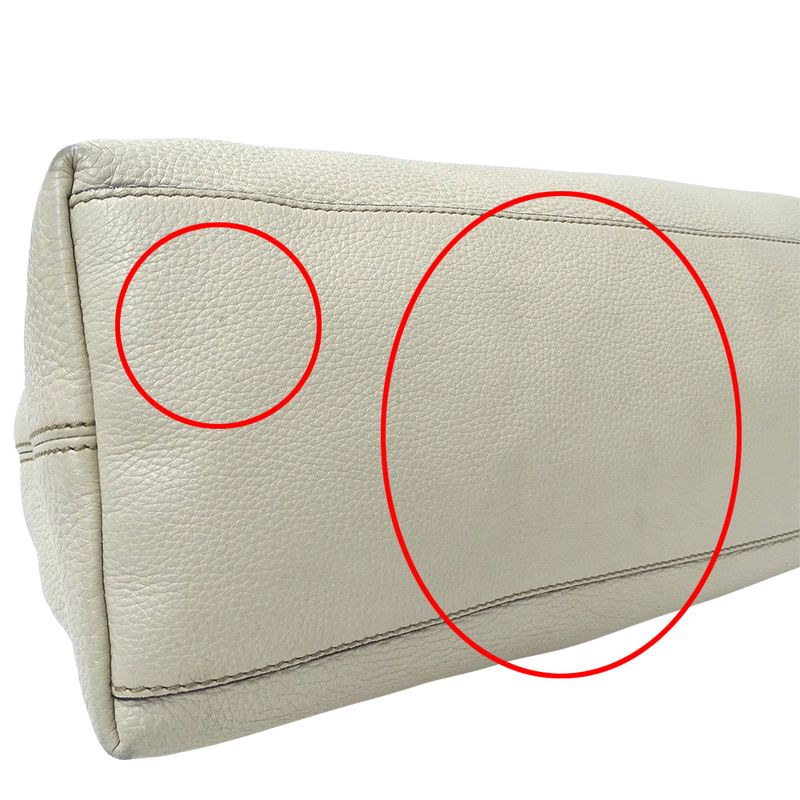 Gucci Bag Women's Brand Tote Bag Soho Interlocking G Leather White 308982