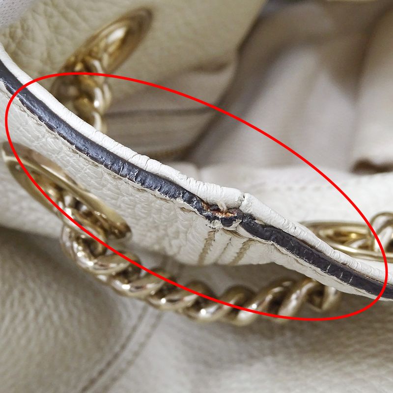 Gucci Bag Women's Brand Tote Bag Soho Interlocking G Leather White 308982