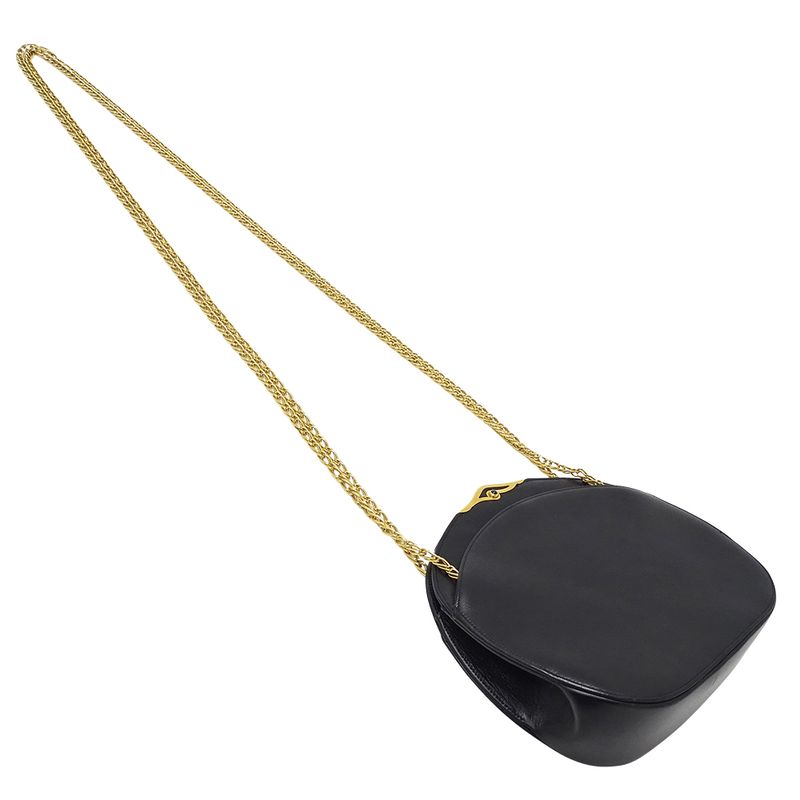 Cartier Bag Women's Brand Shoulder Bag Sapphire Leather Black Chain Shoulder