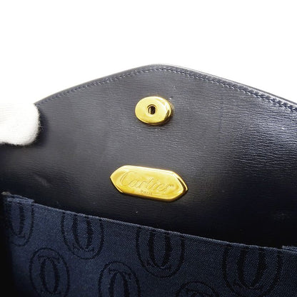 Cartier Bag Women's Brand Shoulder Bag Sapphire Leather Black Chain Shoulder