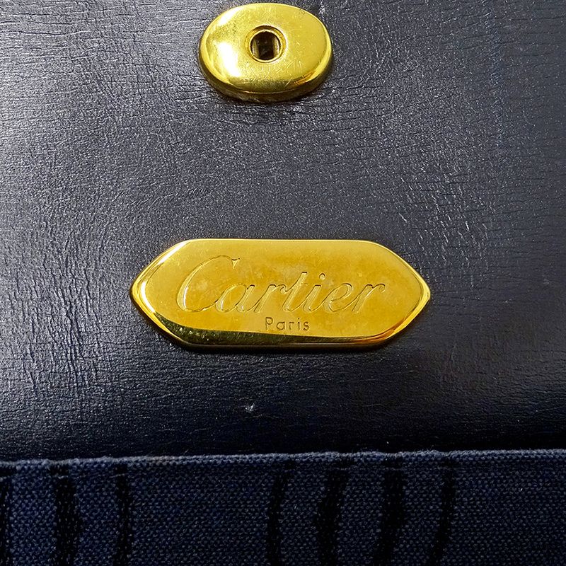 Cartier Bag Women's Brand Shoulder Bag Sapphire Leather Black Chain Shoulder