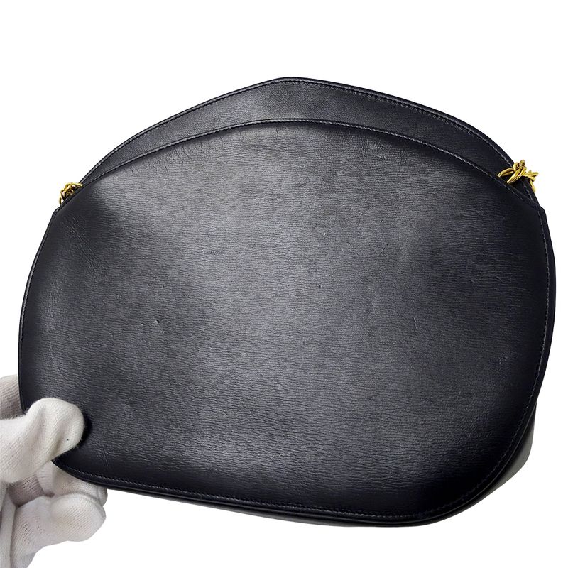 Cartier Bag Women's Brand Shoulder Bag Sapphire Leather Black Chain Shoulder